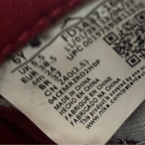 Nike Air Red and White Sneakers